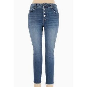 Whetherly Cooper High Rise Skinny Button Fly Denim Jeans‎ Size 29 Boho Preppy